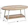 Household Essentials Jamestown 39"W x 23"D Laminate Coffee Table, Coastal Oak/White (8226-1)~#|#~B92701EA-6B4F-4AAB-8CF447E43417301F_sc7