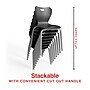 Staples Polypropylene 14" Student Chair, Black, 4/Box (ST63542)~#|#~B927ADC1-9106-43EE-900238348CEA19D6_sc7