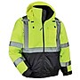 GloWear 8377 Quilted Bomber Jacket, ANSI Class R3, 4XL, Lime (25628)~#|#~B92BDFA4-9DCE-43E8-8B605899CF7CBE67_sc7