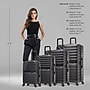 InUSA Aurum 4-Piece Hardside Spinner Luggage Set, TSA Checkpoint Friendly, Black (IUAURSMLXL-BLK)~#|#~B92ED547-4C0D-4B15-9DB4458DC61E4A6D_sc7