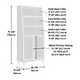 Sauder Harvey Park 70"H 5-Shelf Bookcase, Grand Walnut (420282)~#|#~B933B39F-F613-42C0-ADA8051AA76278BB_sc7