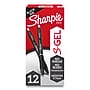 Sharpie S-Gel Retractable Gel Pens, Medium Point, 0.7mm, Black Ink, Dozen (2096159)~#|#~B93ABBEB-4D47-47A9-B71F4EF50310F9E9_sc7