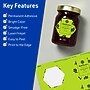 Avery Printable Decorative Edge Multipurpose Labels, 2-1/2" x 2-57/64", Bright Green, 240/Pack (94121)~#|#~B93C7608-A8EE-47FB-83E43AC1C5A5EF86_sc7