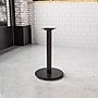 Flash Furniture 18'' Round Restaurant Table Base With 3'' Dia. Table Height Column, Black (XUTR18)~#|#~B93E9B59-5DF3-481F-B95BD3222D40C340_sc7
