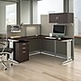 Bush Business Furniture Office in an Hour 63"H x 65"W L-Shaped Cubicle Workstation, Mocha Cherry (WC36894-03STGK)~#|#~B9484B33-A1E9-47D2-A592696ECEC91671_sc7
