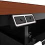 VersaDesk Elevation 36"W Computer Desk, Cherry/Black (ED3630-BC)~#|#~B94BF919-5CCC-4E90-BD4FAD3974660F7F_sc7