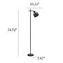 Simple Designs Sleek Essentials 54.72" Metal Floor Lamp with Round Shade, Black (LF1051-BLK)~#|#~B952CB8B-27E1-4DD4-A9BE18BB7CC518B0_sc7