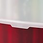 Iris 96 Quart Wrapping Paper Storage Container with Lid, Plastic, Red/White, 2/Pack (585826)~#|#~B959D053-0296-4412-B8CA81448BD3004C_sc7