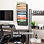 Mind Reader Wall File Organizer, 8-Pocket Hanging Document Rack, Office Wall Mount, Metal, Black (MAG8C-BLK)~#|#~B95A54B6-6D74-4204-80C4BA702122350F_sc7