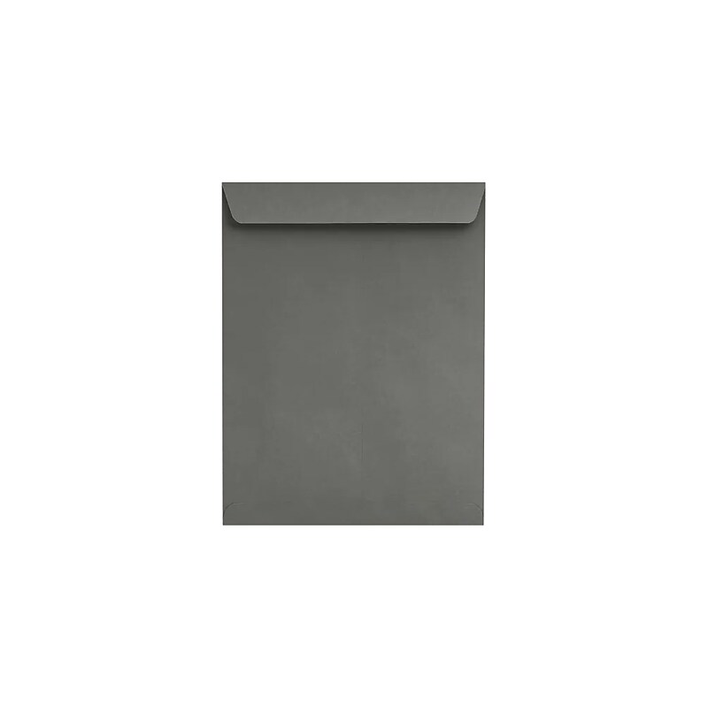 LUX 10" x 13" 80lbs. Open End Envelopes, Smoke Gray, 50/Pack (EX4897-22-50) image 1