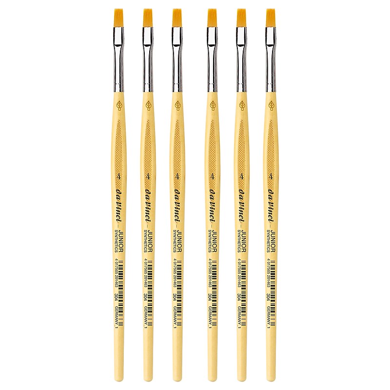 da Vinci JUNIOR Synthetics Tempera Student Round Brush, 6 Brushes/Pack (DVXVA3044-6) image 1