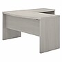 Bush Business Furniture Echo 60"W L Shaped Bow Front Desk, Gray Sand (ECH025GS)~#|#~B960B122-7A51-4DF2-B829DD12DEE06F0C_sc7