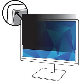 3M Black Privacy Filter for 18.5" Widescreen Monitor, 16:9 Aspect Ratio (PF185W9B)