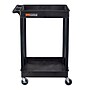 Luxor ENDURA 2-Shelf Utility Cart, Black (STC11-B)~#|#~B962CB55-87E0-4931-B23B0851B2928F53_sc7