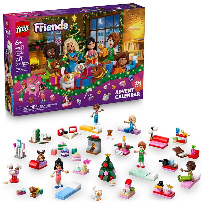 LEGO Friends Advent Calendar 2025 Christmas Toy Building Set, 237 Pieces (42668) image 1