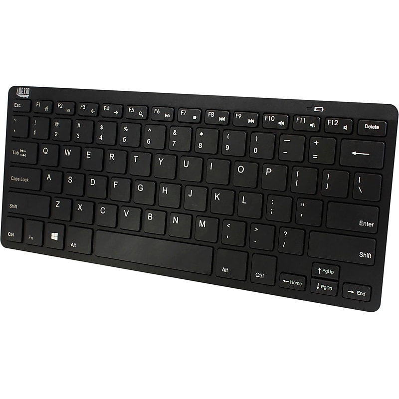 Adesso SlimTouch Wireless Mini Keyboard, Black (WKB-1100BB) image 1