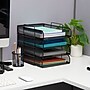 Mind Reader 4-Tier Stackable Paper Desk Tray, Metal Mesh, Black, 4/Pack (BSTACK4-BLK)~#|#~B972C3D2-DCD7-4476-A03E92B7920065D4_sc7