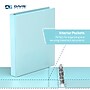 Davis Group Standard View 1" 3-Ring Binders, Aqua, 6/Pack (7411-12-06)~#|#~B972D2FB-8E98-49FE-8D3B3670FD97BA93_sc7