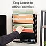 Mind Reader 5-Compartment Plastic Mountable Wall File, Black (WALLANCH-BLK)~#|#~B973280A-D815-498C-B60AD3CFAF2D2D6C_sc7
