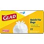 Glad Quick Tie Tall 13 Gallon Flap Tie Kitchen Trash Bag, White, 200 Total Bags (15931)~#|#~B975FFB0-DF4A-4FD4-BE9FCA1FA691D452_sc7