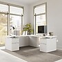 Bush Business Furniture Stratus 72"W Electric L-Shaped Adjustable Standing Desk with Drawers, White (SUT018WH)~#|#~B979666C-FDCF-4B88-A88E0043375D946A_sc7