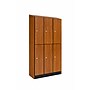 Alpine Industries 72" 2-Tier 3-Column Storage Locker, Oak (701-O-3-SPO-WTTR)~#|#~B9799EEF-8239-47D4-B71AC3A9A6E84ECC_sc7