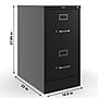Staples 2-Drawer Vertical File Cabinet, Locking, Letter, Black, 22"D (22335D)~#|#~B97B5F02-39DB-402F-ADCA01CAEB65A82D_sc7