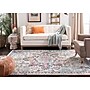 Safavieh Madison Collection 3' x 5' Rectangle Indoor Area Rug, Machine Made, Cream/Blue (MAD473B-3)~#|#~B9842335-BA4A-4BA1-99549AC353759848_sc7