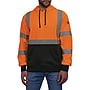 Ergodyne GloWear 8311BK High Visibility Long Sleeve Black Bottom Hooded Sweatshirt, ANSI Type R Class 3, Orange, Medium (22883)~#|#~B984B6AD-D5AF-46F5-B991AE55AAC1F0B9_sc7