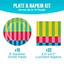 Say Hooray! Bright Vibes Props Party Paper Plates and Napkins Set, Multicolored, 48/Pack (DTC0075E2G)~#|#~B9873352-A9CE-4520-89FC4C362AA9F12A_sc7