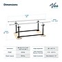 Viva Comfort 7 ft. Steel Foldable Physical Therapy Parallel Bars, 350lb Capacity, Black (ME905-01-MK)~#|#~B987939D-5A42-4F2A-B119D4BF3C67869D_sc7