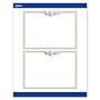 Avery Gold & Navy Border with Florals Matte Blank Card, White, 20/Pack (S00-DNS)~#|#~B98A171E-0FA2-4510-92692AF19E7A5F14_sc7