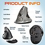 Delton S22 Wireless Ergonomic Vertical Optical Mouse, Gray/Black (DMERGS22-WB)~#|#~B98D080B-A809-41B1-992D0F2C9FF0E441_sc7