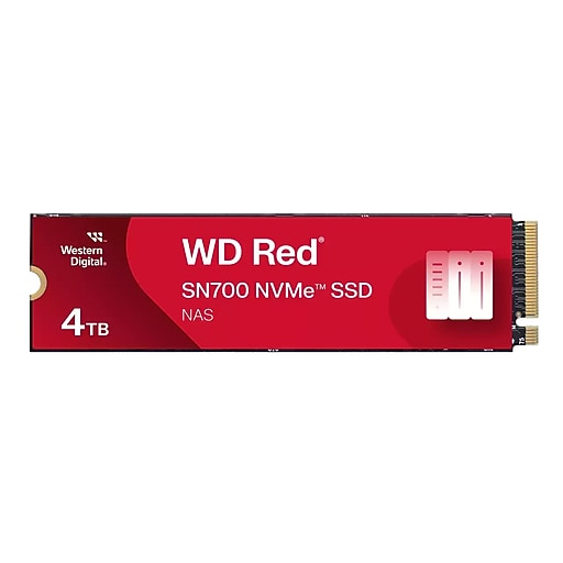 WD Red SN700 4TB M.2 2280 PCIe Gen3 x4 Internal Solid State Drive