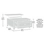 Sauder Hillmont Farm 35"W x 31"D Coffee Table, Timber Oak (435179)~#|#~B98F6B69-4BC0-405B-9665F915BD56FA17_sc7