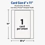 Avery Rectangle Matte Blank Card, White, 50/Box (19479399861)~#|#~B99A280E-2E2E-4402-9CA48163735B0271_sc7
