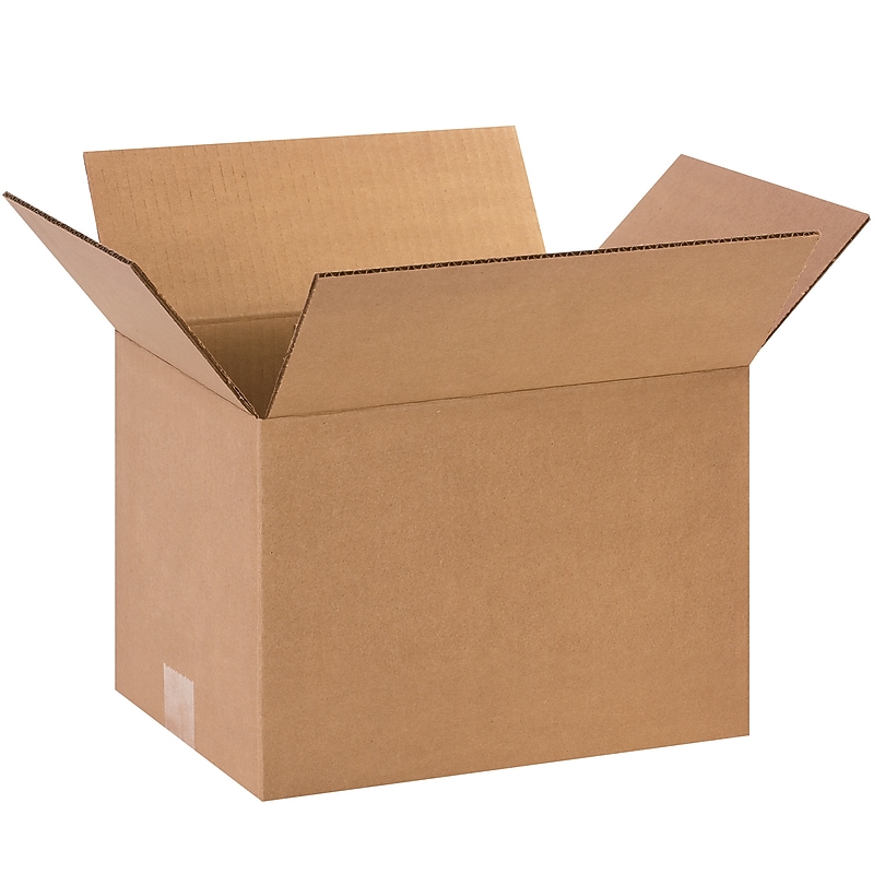 12" x 9" x 8" Shipping Boxes, 32 ECT, Brown, 25/Bundle(1298) image 1