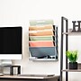 Mind Reader 5-Compartment Mountable Plastic Vertical File Storage, Gray  (WALLANCH-GRY)~#|#~B9A16F88-ADC0-48B7-92BF4008A49C4F82_sc7