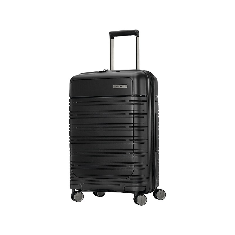 Samsonite Elevation Plus 23" Hardside Carry-On Suitcase, 4-Wheeled Spinner, TSA Checkpoint Friendly, Triple Black  (142910-2620) image 1