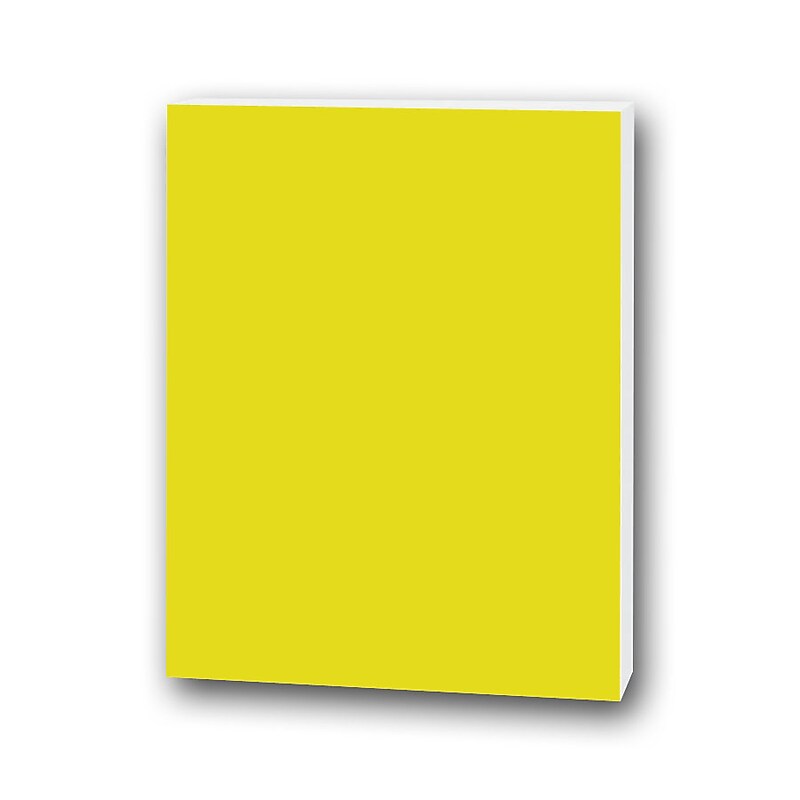 Flipside Foam Board, 20" x 30", Yellow, 10/Pack (20365-10) image 1
