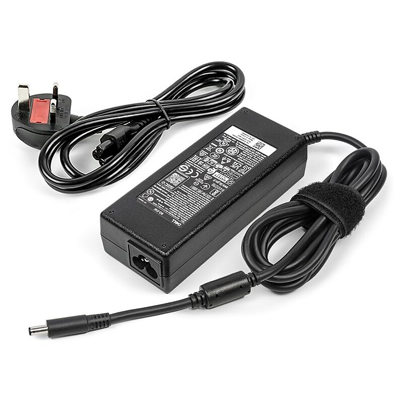 Dell 90W Slim AC Power Adapter for Dell Inspiron and XPS Laptop, Black (56MM8) image 1