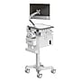 Mount-It! Powered Medical Cart with 2 Lockable Drawers, Power Kit, Monitor Arm, Scanner & Wipes Holders, White/Gray (MI-16066)~#|#~B9AA0065-76E5-445F-B11AE76C48F8EC92_sc7