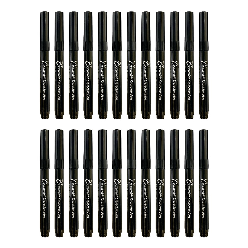 Dri Mark Pocket Counterfeit Pens, Black, 24/Carton (351B24S) image 1