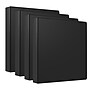 Staples 2" 3-Ring Non-View Binder, Black, 4/Pack (ST26587--4PK-VB)~#|#~B9B4AADF-A197-4D96-9D6D7F8BBECCB0C9_sc7