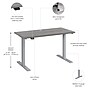 Bush Business Furniture Move 60 Series 48"W Electric Height Adjustable Standing Desk, Platinum Gray/Cool Gray (M6S4824PGSK)~#|#~B9BBAB9C-CA59-4F7E-9952D298E87457D5_sc7