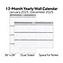 2025 Staples 36" x 24" Dry Erase Wall Calendar, Gray/White (ST52079-24)~#|#~B9BC2812-C920-471A-A724E6057406E6D4_sc7