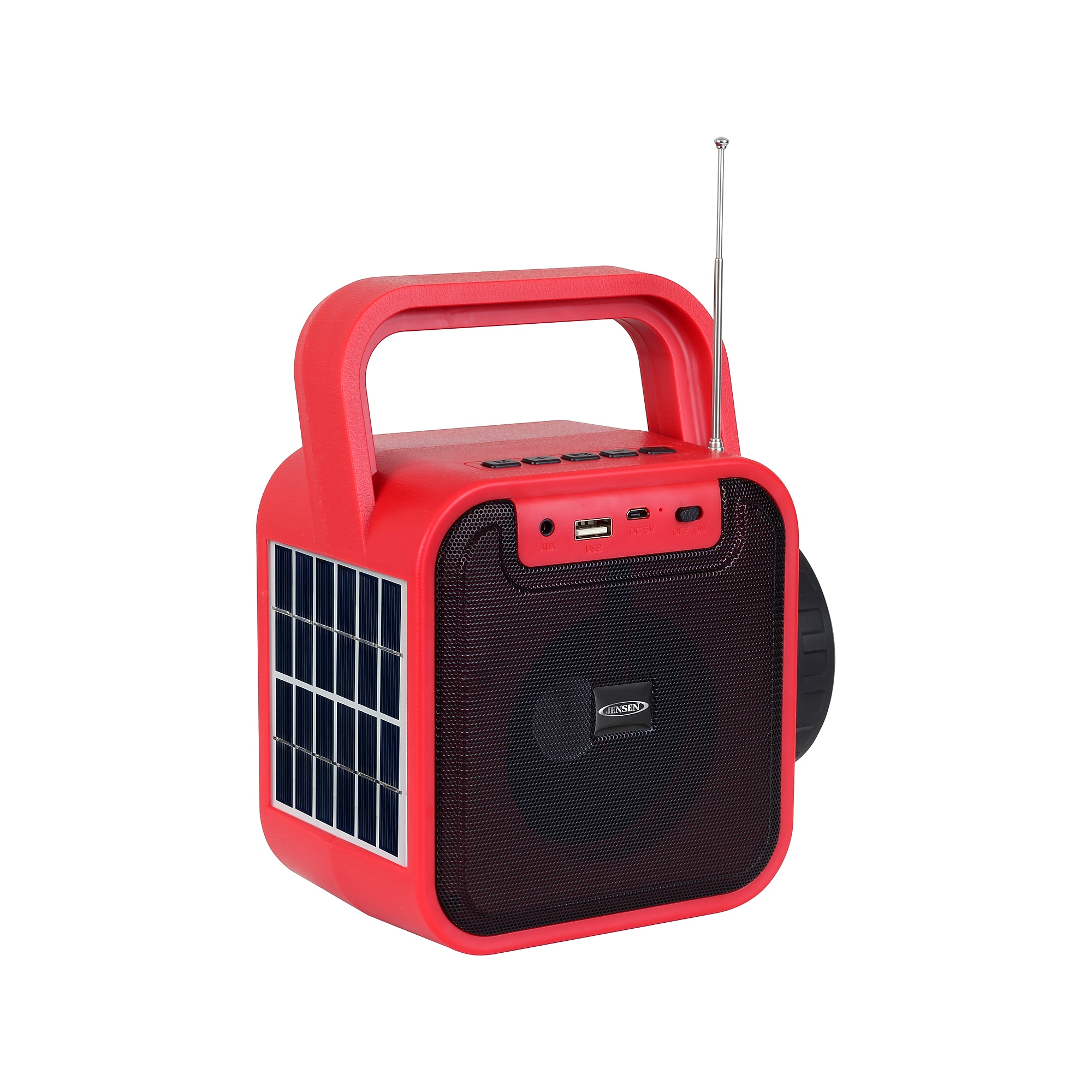 Jensen Wireless Bluetooth Radio with Flashlight, Red/Black (JEP-175) Sansujyuku sansujyuku.com