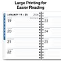 2025-2026 Global Printed Products Teal Floral 8.5" x 11" and 3.5" x 6" Academic Weekly & Monthly Planners, Plastic Cover~#|#~B9C06E1A-DC57-4218-80F9864F15B7B07D_sc7