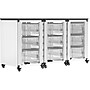 Luxor Mobile 9-Section Modular Classroom Storage Cabinet, 28.75"H x 18.2"D, White (MBS-STR-31-9L)~#|#~B9C196B6-39FD-4667-8567C4C8A77A4276_sc7