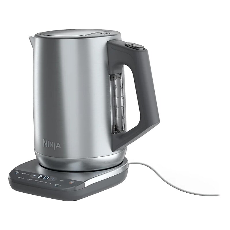 Ninja Stainless Steel Electric Kettle, 7-Cups, Cool Gray (KT200) image 1